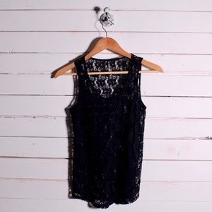 Gentle Fawn Black Lace Top